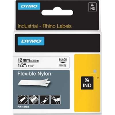 Dymo IND Flexi Nylon labels 12 & 19mm
